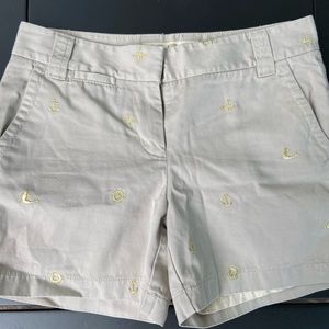 J Crew City Fit Mermaid Embroidered Short